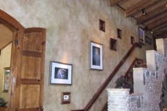 Interior wall and staircase painting in an Austin home