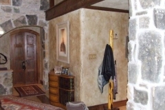 Decorative interior wall painting in an Austin home